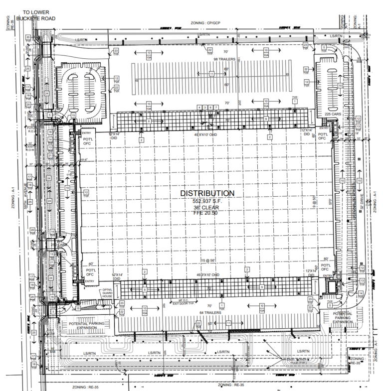 553KSF Distribution Center Planned