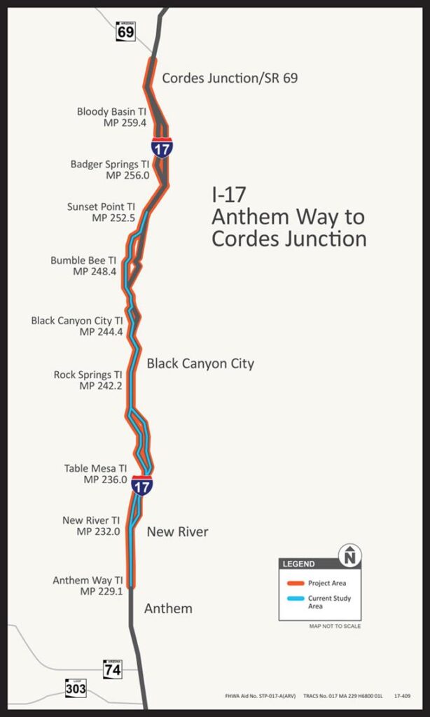 AZ Awarded $90M Federal Grant to Expand I-17