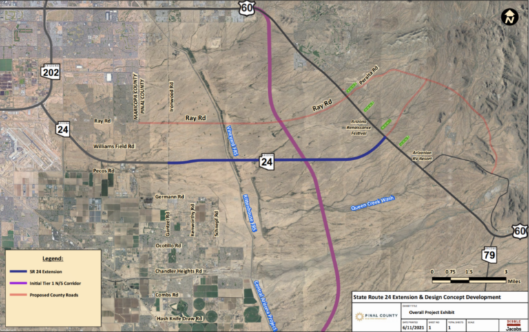 Pinal Requests $301M Grant for SR 24 Extension
