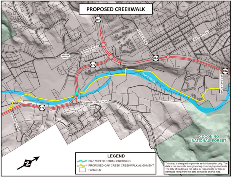 Sedona Considering a Proposed Creekwalk