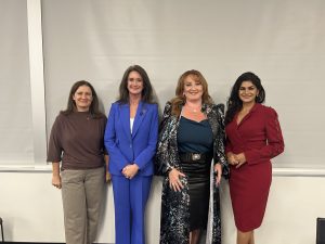Moderator Marisa Palomo and panelists Ann O’Brien, Shelby JM Duplessis and Vicki Mayo.