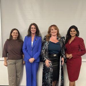 Moderator Marisa Palomo and panelists Ann O’Brien, Shelby JM Duplessis and Vicki Mayo.