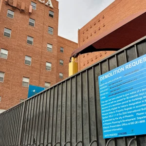 YMCA Phoenix Demolition Sign